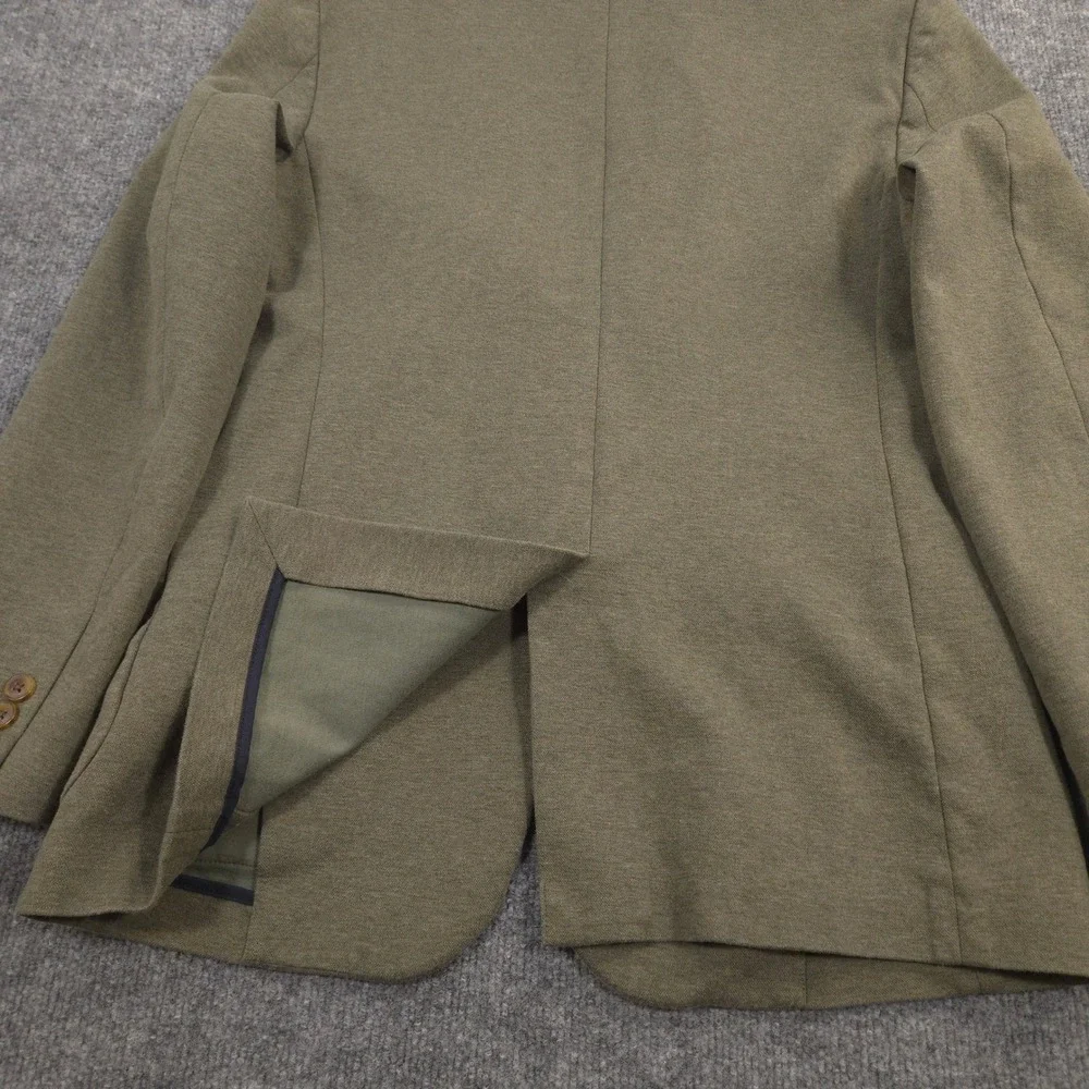 J Crew Thompson Knit Blazer Mens 38R Olive Heather Slim Fit Business Casual